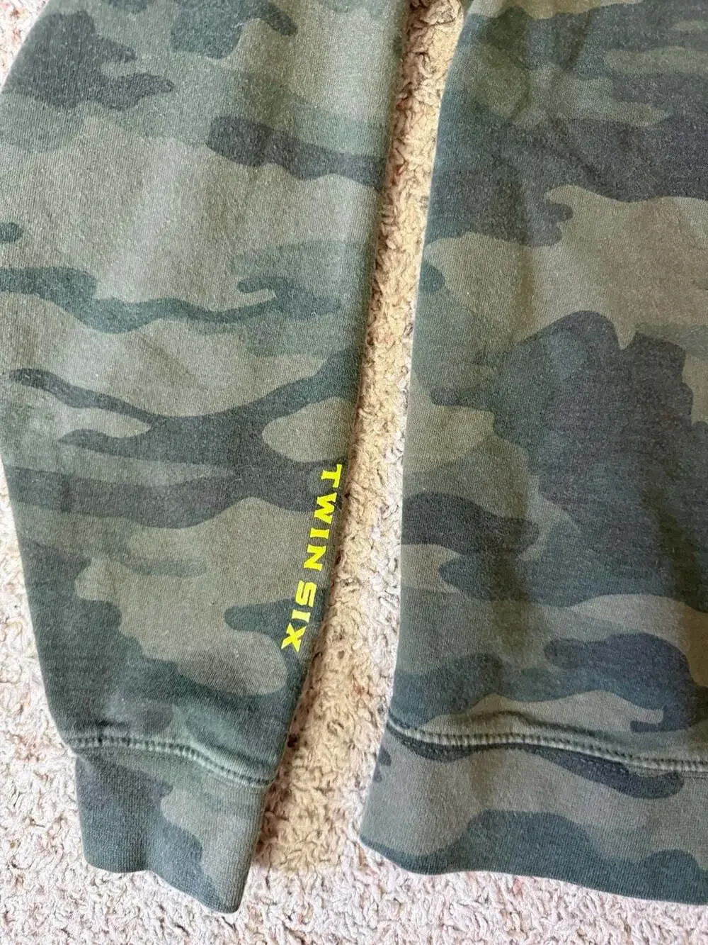 Twin Six Grind-House Bike Shop Camouflage Crewneck Sweatshirt